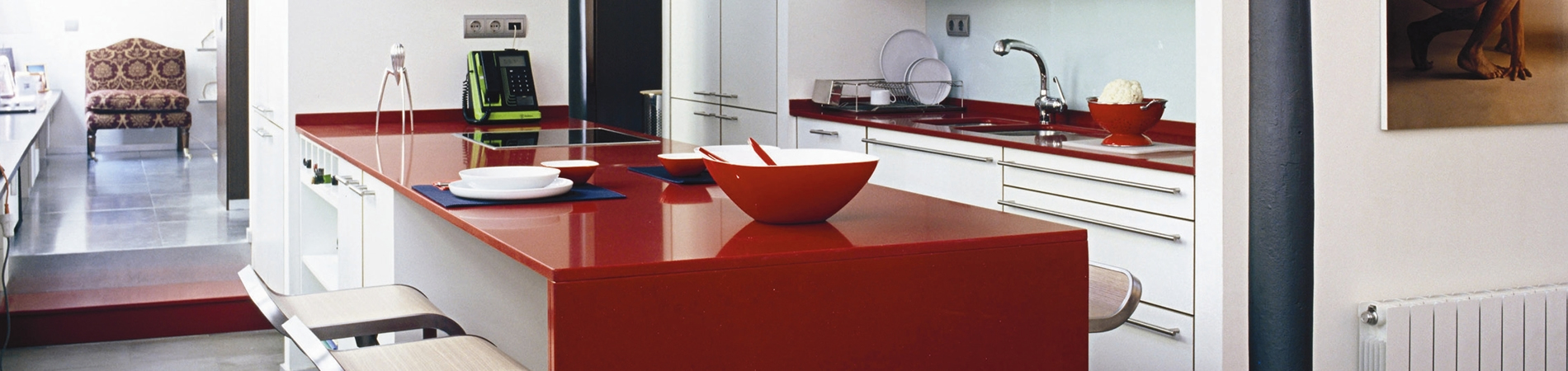 Radiant and modern kitchen worktops Silestone 